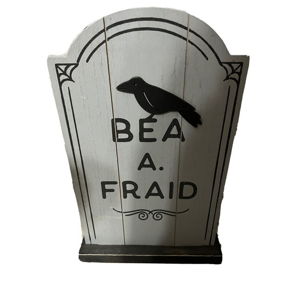 Hyde & EEK!  Falloween Bea A. Fraid Halloween Decorative Tombstone Target‎ - Picture 1 of 3